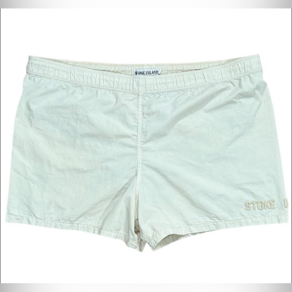 Vintage Stone Island Beige Cotton Shorts (Size 52)